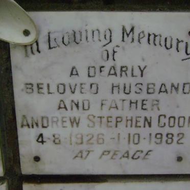 COOK Andrew Stephen 1926-1982