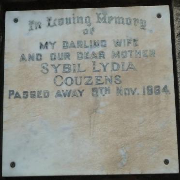 COUZENS Sybil Lydia -1964