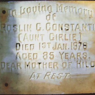 CONSTANTIN Roslin C. -1976