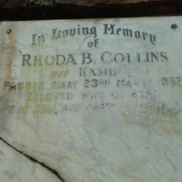 COLLINS Rhoda B. nee HAMBLIN -1956