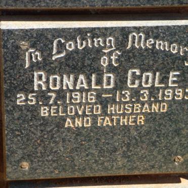 COLE Ronald 1916-1993
