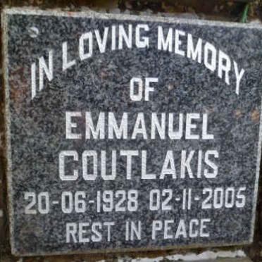 COUTLAKIS Emmanuel 1928-2005
