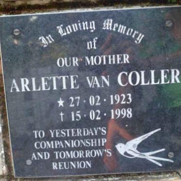 COLLER Arlette, van 1923-1998