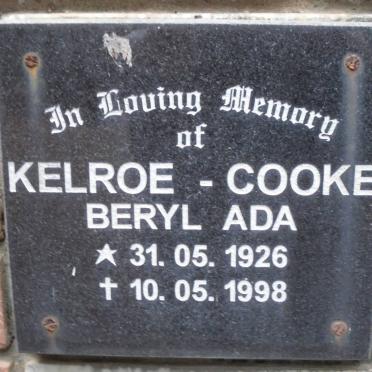 COOKE Beryl Ada, Kelroe 1926-1998