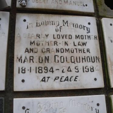 COLQUHOUN Marion 1894-1984