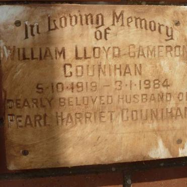 COUNIHAN William Lloyd Cameron 1919-1984