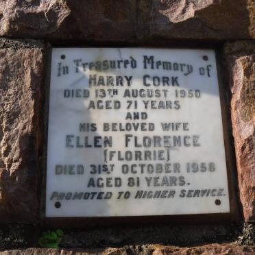 CORK Harry -1950 &amp; Ellen Florence -1958