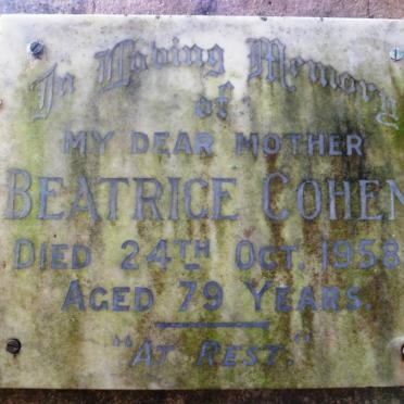 COHEN Beatrice -1958