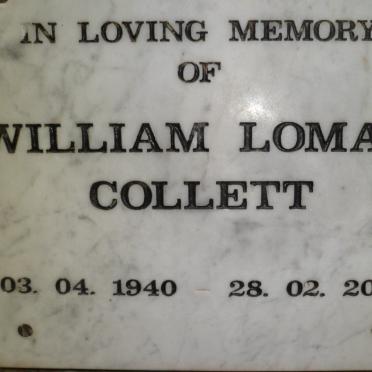 COLLETT William Lomax 1940-2000