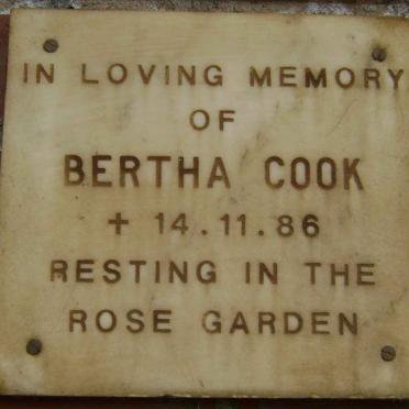 COOK Bertha -1986