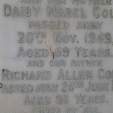 COLE Richard Allen -1966 &amp; Daisy Mabel -1949