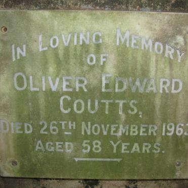 COUTTS Oliver Edward -1963