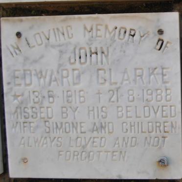 CLARKE John Edward 1916-1988