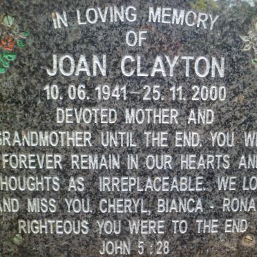 CLAYTON Joan 1941-2000