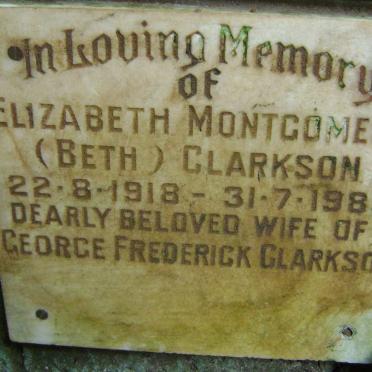 CLARKSON Elizabeth Montgomery 1918-1983