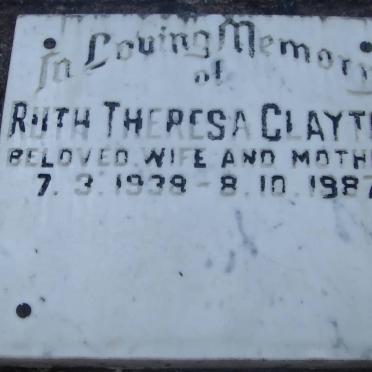 CLAYTON Ruth Theresa 1938-1987