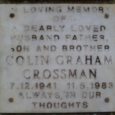 CROSSMAN Colin Graham 1941-1983