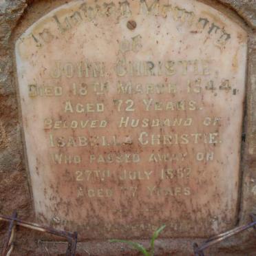 CHRISTIE John -1944 &amp; Isabella -1952