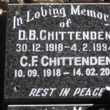 CHITTENDEN D.B. 1918-1994 &amp; C.F. 1918-2006