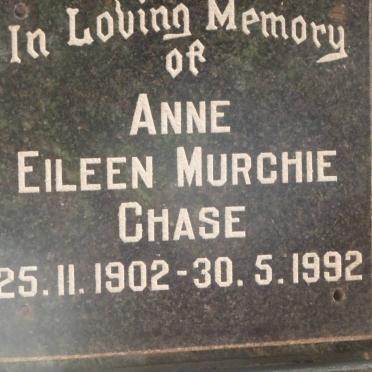 CHASE Anne Eileen Murchie 1902-1992
