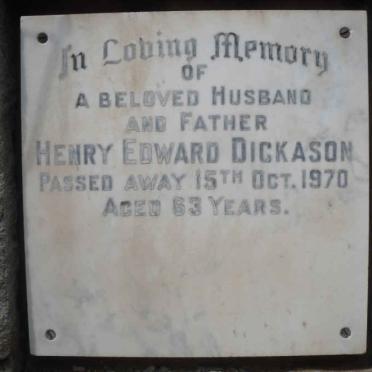 DICKASON Henry Edward -1970