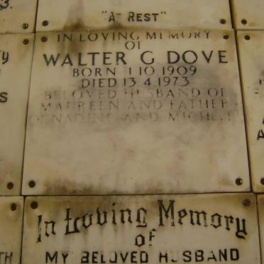 DOVE Walter G. 1909-1973