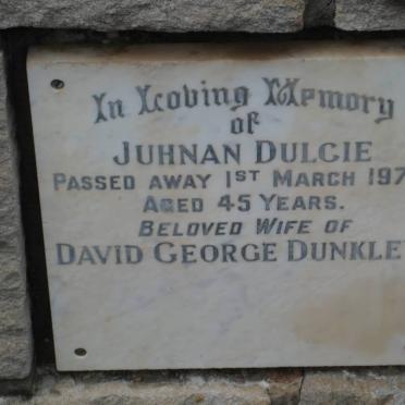 DUNKLEY Juhnan Dulcie -1970