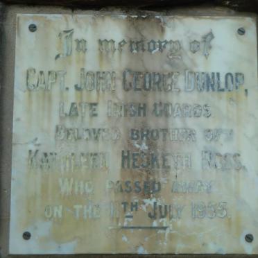 DUNLOP John George -1955