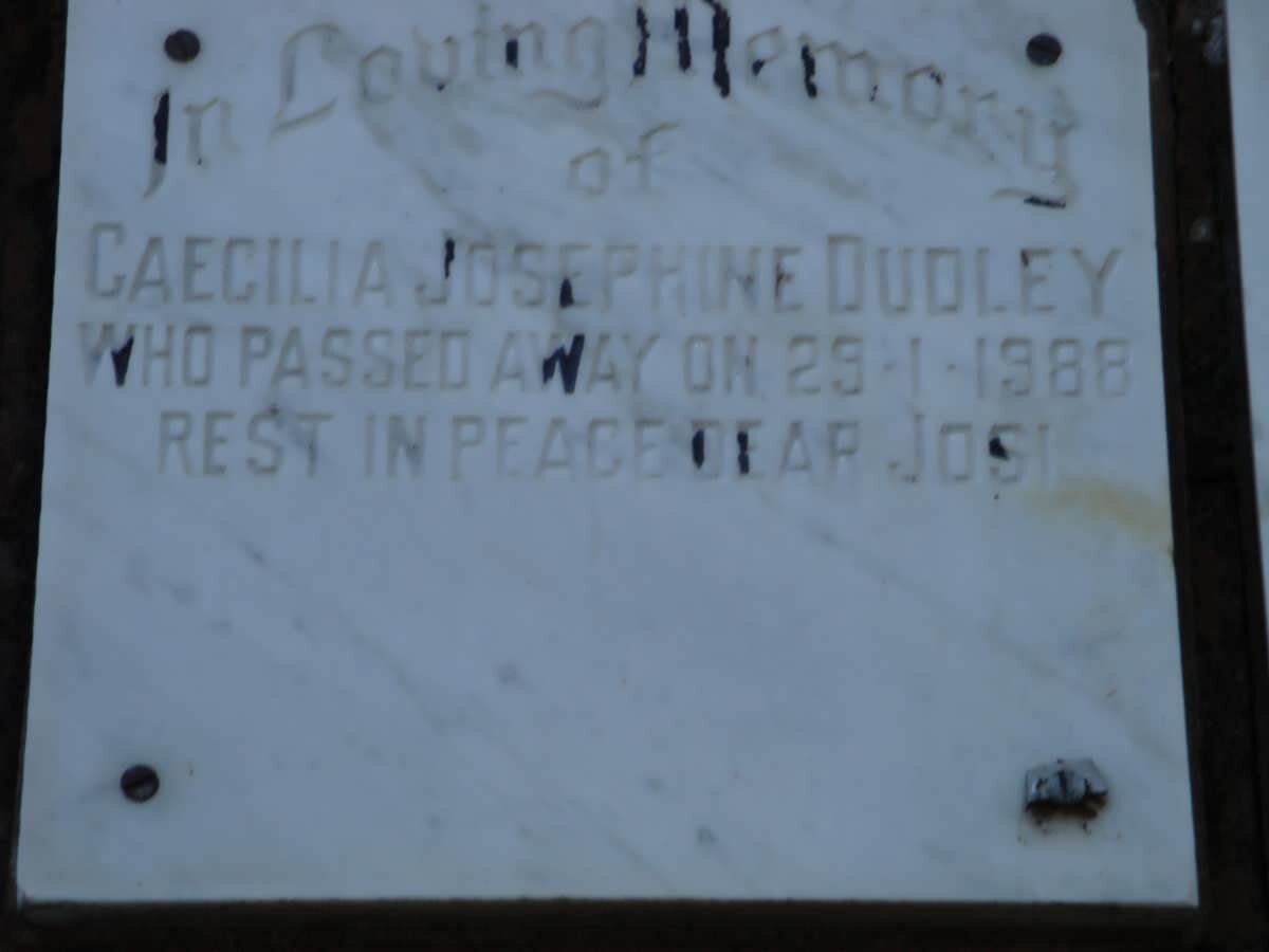 DUDLEY Caecilia Josephine -1988