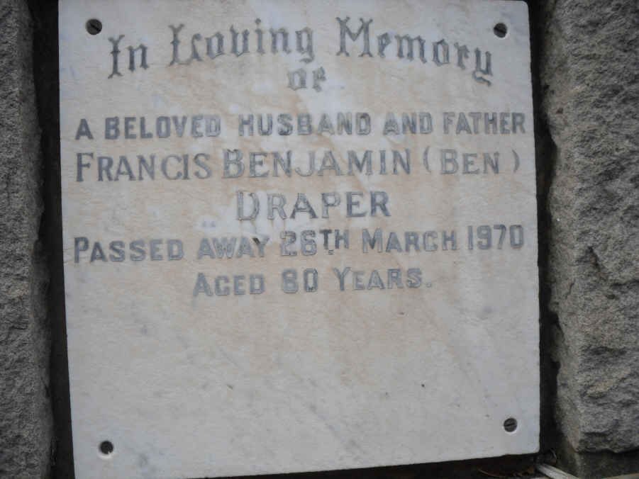 DRAPER Francis Benjamin -1970