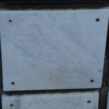 EDWARDS Billie B. 1915-1991 &amp; Edith E.G. TERRY 1920-1986