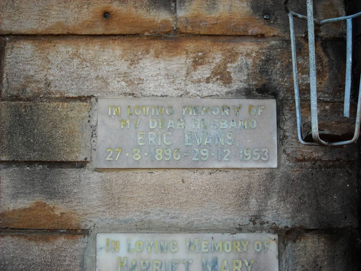 EVANS Eric 1896-1953 