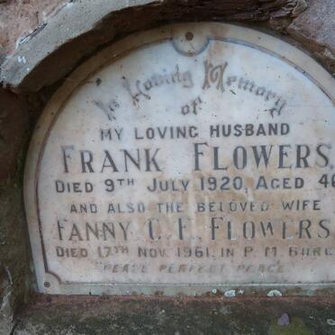 FLOWERS Frank -1920 &amp; Fanny C.F. -1961