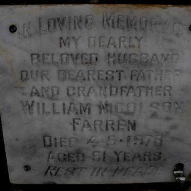 FARREN William Nicolson -1976