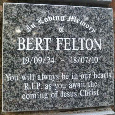 FELTON Bert 1924-2010