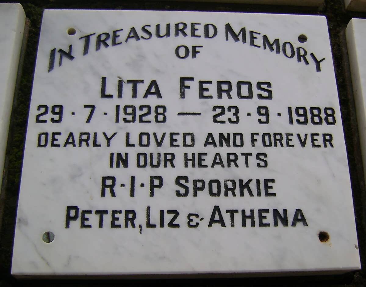 FEROS Lita 1928-1988 