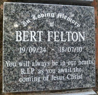 FELTON Bert 1924-2010