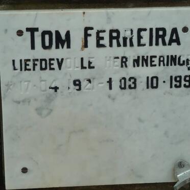 FERREIRA Tom 1921-1990
