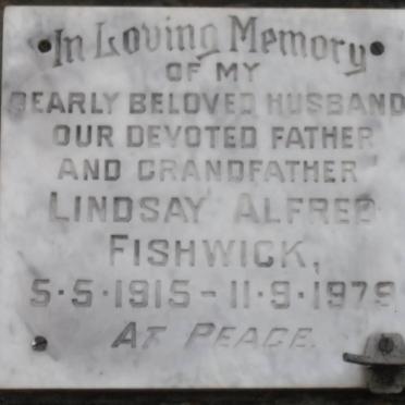 FISHWICK Lindsay Alfred 1915-1979