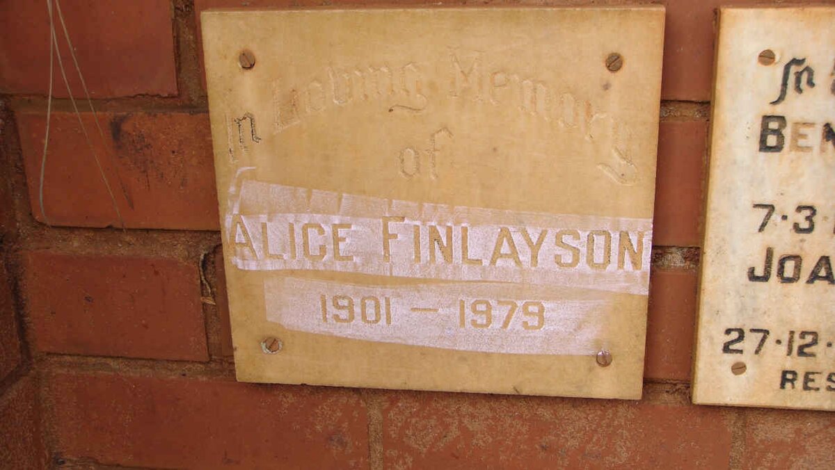 FINLAYSON Alice 1901-1979