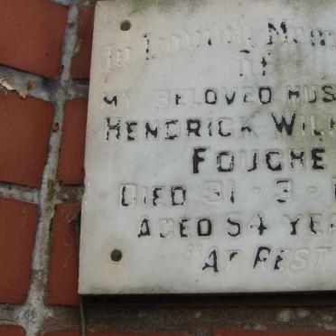 FOUCHE Hendrick Wilhelm -1974