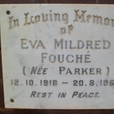 FOUCHÉ Eva Mildred nee PARKER 1918-1965