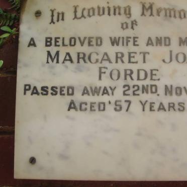 FORDE Margaret Joan -1969