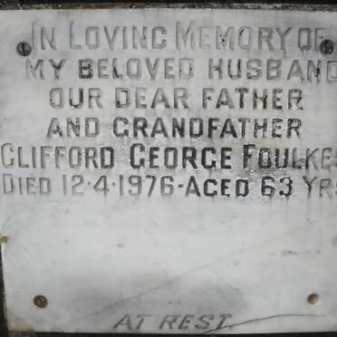 FOULKES Clifford George -1976