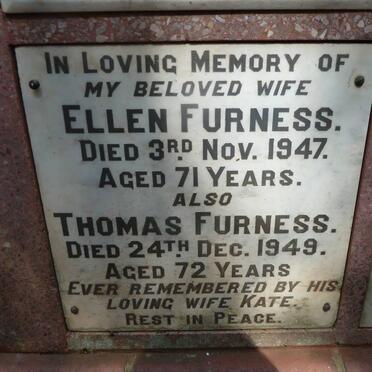FURNESS Thomas -1949 :: FURNESS Ellen -1947