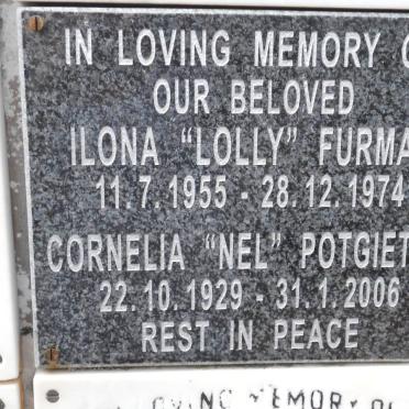 FURMAN Ilona 1955-1974 :: POTGIETER Cornelia 1929-2006