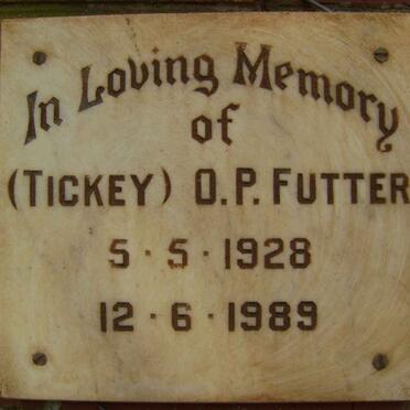 FUTTER O.P. 1928-1989