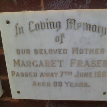 FRASER Margaret -1969