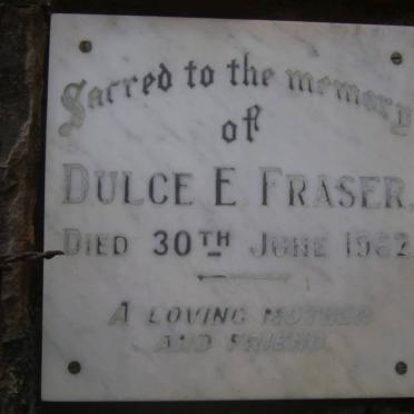 FRASER Dulce E. -1962
