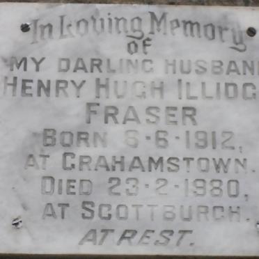 FRASER Henry Hugh Illidge 1912-1980